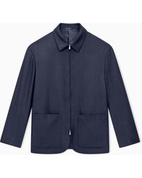 Giorgio Armani - Zip-Up Jacket - Lyst