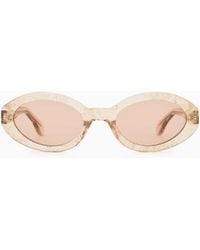 Giorgio Armani - Oval Sunglasses - Lyst
