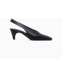 Giorgio Armani - Decollete Shoe Leather Lining And Leather Sole - Lyst