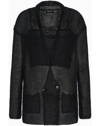 Giorgio Armani - Conjunto De Cárdigan Cruzado Y Top De Mezcla De Lana Y Mohair - Lyst