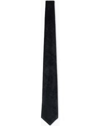 Giorgio Armani - Viscose And Silk Micro-Pattern Jacquard Tie Giorgio's - Lyst