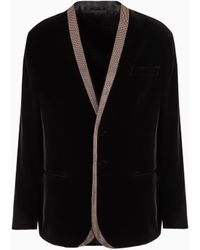 Giorgio Armani - Giorgio's Velvet Single-Breasted Tuxedo Jacket - Lyst