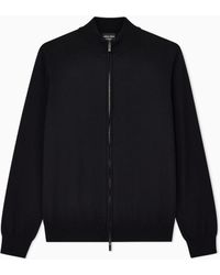 Giorgio Armani - Zipped Cardigan - Lyst