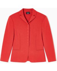 Giorgio Armani - Single-Breasted Short Jacket - Lyst