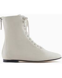 Giorgio Armani - Nappa Leather Ankle Boots - Lyst