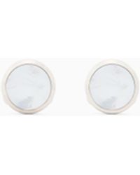 Giorgio Armani - Mother-Of-Pearl And Sterling Cufflinks - Lyst