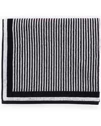 Giorgio Armani - Cotton-terry Beach Towel With Oversized Jacquard Logo - Lyst