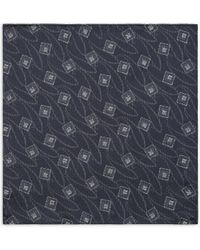 Giorgio Armani - Bolso De Mano De Seda Con Diseño De Tejido Jacquard Geométrico - Lyst