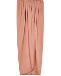 Giorgio Armani - Long Silk Wrap Skirt - Lyst