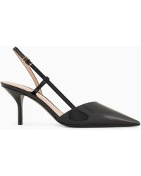 Giorgio Armani - Patent Leather Slingbacks - Lyst