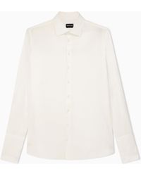 Giorgio Armani - Luxury Cotton Twill Shirt - Lyst