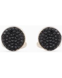 Giorgio Armani - Sterling Cufflinks With Satin And Crystals - Lyst