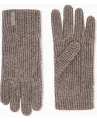 Giorgio Armani - Ribbed Seamless Cashmere Gloves - Lyst