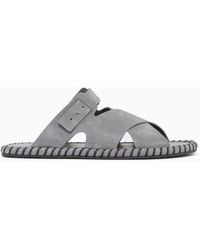 Giorgio Armani - Suede Sandals - Lyst