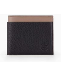 Giorgio Armani - Two-toned Leather Bifold Wallet - Lyst