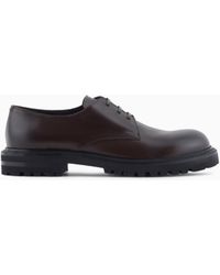 Giorgio Armani - Nappa Calfskin Derby Shoes - Lyst
