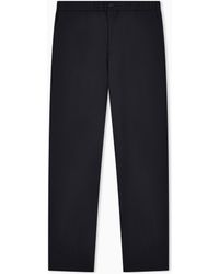 Giorgio Armani - Single-Pleat, Pure Virgin Wool Crêpe Trousers - Lyst