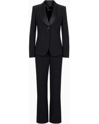 Giorgio Armani - Traje De Mujer En Crepé De Seda Pura - Lyst