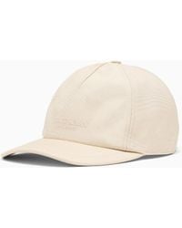 Giorgio Armani - Technical Fabric Baseball Cap With Leather Logo - Lyst