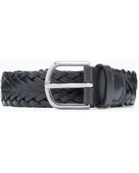 Giorgio Armani - Woven Leather Belt - Lyst