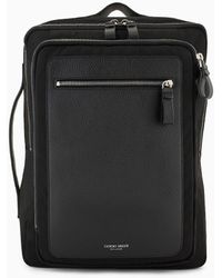 Giorgio Armani - Asv Nylon And Pebbled Leather Backpack - Lyst