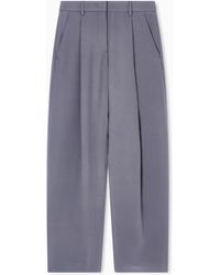 Giorgio Armani - Single-Pleat Washed Silk Crêpe Trousers - Lyst