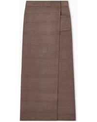 Giorgio Armani - Long Wrap Skirt - Lyst