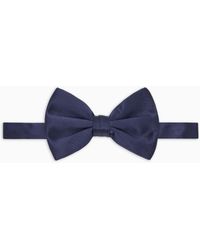 Giorgio Armani - Large, Pure Silk Knotted Bow Tie - Lyst