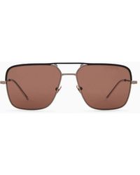 Giorgio Armani - Irregular-shaped Sunglasses - Lyst