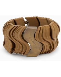Giorgio Armani - Bracelet With A Wave-effect Motif - Lyst
