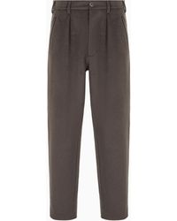 Giorgio Armani - One-pleat Trousers In Double Cashmere Cloth - Lyst