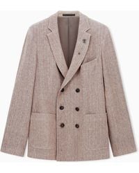Giorgio Armani - Double-Breasted Jacket - Lyst