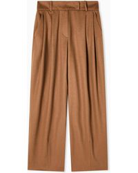 Giorgio Armani - Double-Pleat, Vicuña Wool Trousers - Lyst