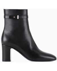 Giorgio Armani - Nappa-leather High-heeled Ankle Boots - Lyst