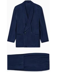 Giorgio Armani - Vestido De Viscosa Con Motivo Chevrón - Lyst