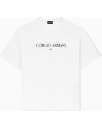 Giorgio Armani - Cotton Interlock-Jersey T-Shirt - Lyst