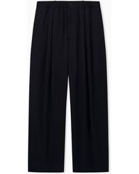 Giorgio Armani - Trouser Oversized With Vintage Viscose And Virgin Wool - Lyst