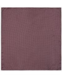 Giorgio Armani - Geometric Silk Jacquard Pocket Square - Lyst