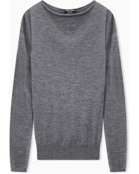 Giorgio Armani - Sweater Sweaters Seamless Cashmere Round Neck Long Sleeve - Lyst