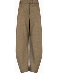 Giorgio Armani - Weiche Hose Aus Schurwolle Und Kaschmir-Strick - Lyst