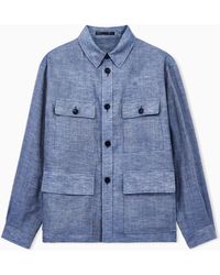 Giorgio Armani - Shirt Jacket With Oversized Fit - Lyst