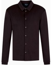 Giorgio Armani - Shirt Cashmere Interlock Jersey Regular Fit - Lyst