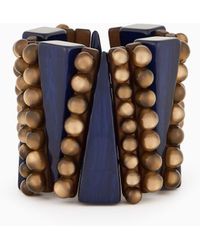 Giorgio Armani - Stretch Bracelet With Spheres And Geometric Elements - Lyst