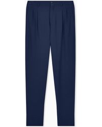 Giorgio Armani - Wool Seersucker Double-Pleat Trousers - Lyst