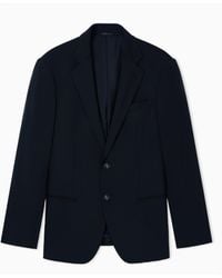 Giorgio Armani - Virgin Single-Breasted Jacket With Peak Lapels - Lyst