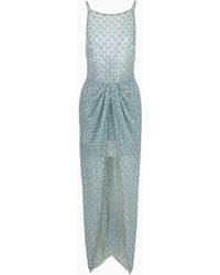 Giorgio Armani - Embroidered-tulle Long Dress - Lyst