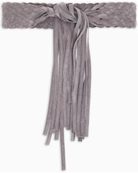 Giorgio Armani - Woven Suede Belt - Lyst