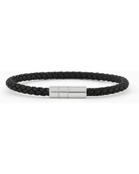 Giorgio Armani - Pulsera De Piel Trenzada - Lyst