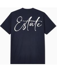 Giorgio Armani - Cotton Interlock Jersey T-Shirt With Lettering On The Back - Lyst