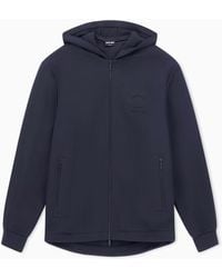 Giorgio Armani - Double-Jersey Hooded Sweatshirt - Lyst